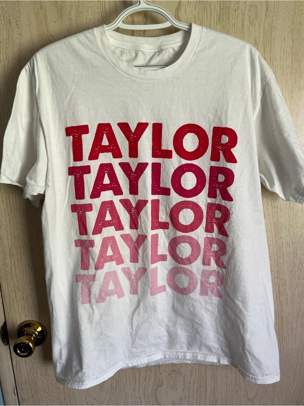 TAYLOR Repeated Name Ombré T-shirt Sz XL